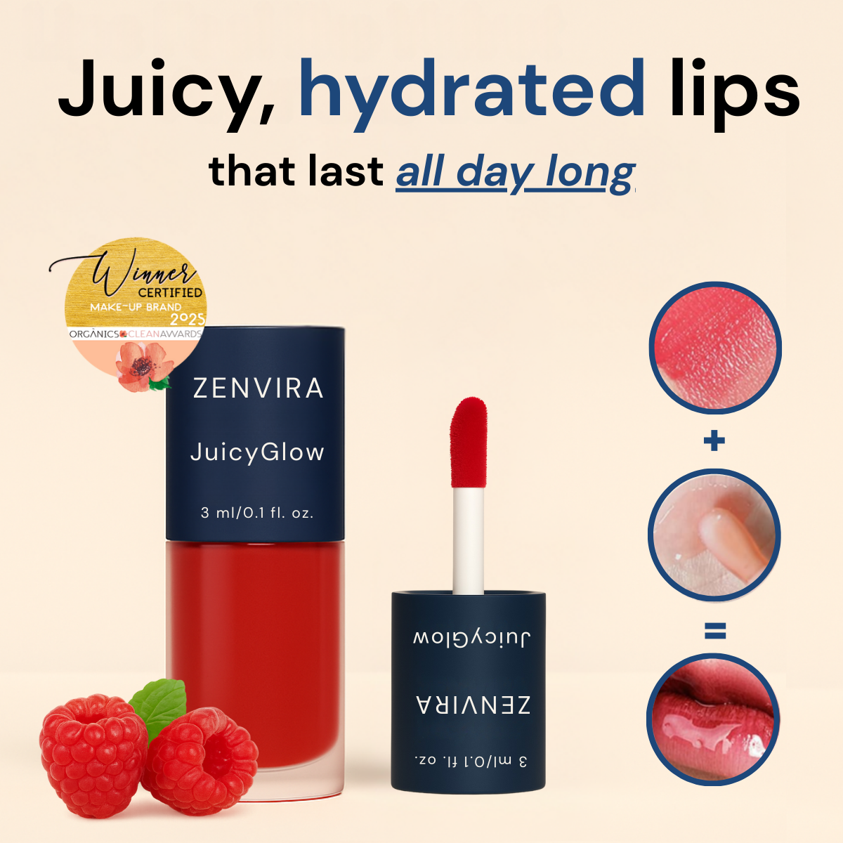 Zenvira JuicyGlow™ - Juicy color all-day hydration